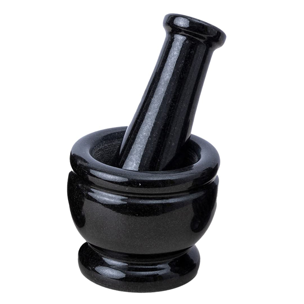 black marble  Mortar & Pestle Set (Idi Kallu)