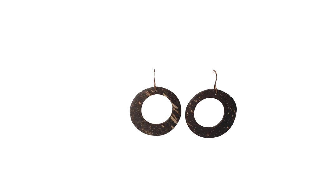 Coconut Shell Ear ring