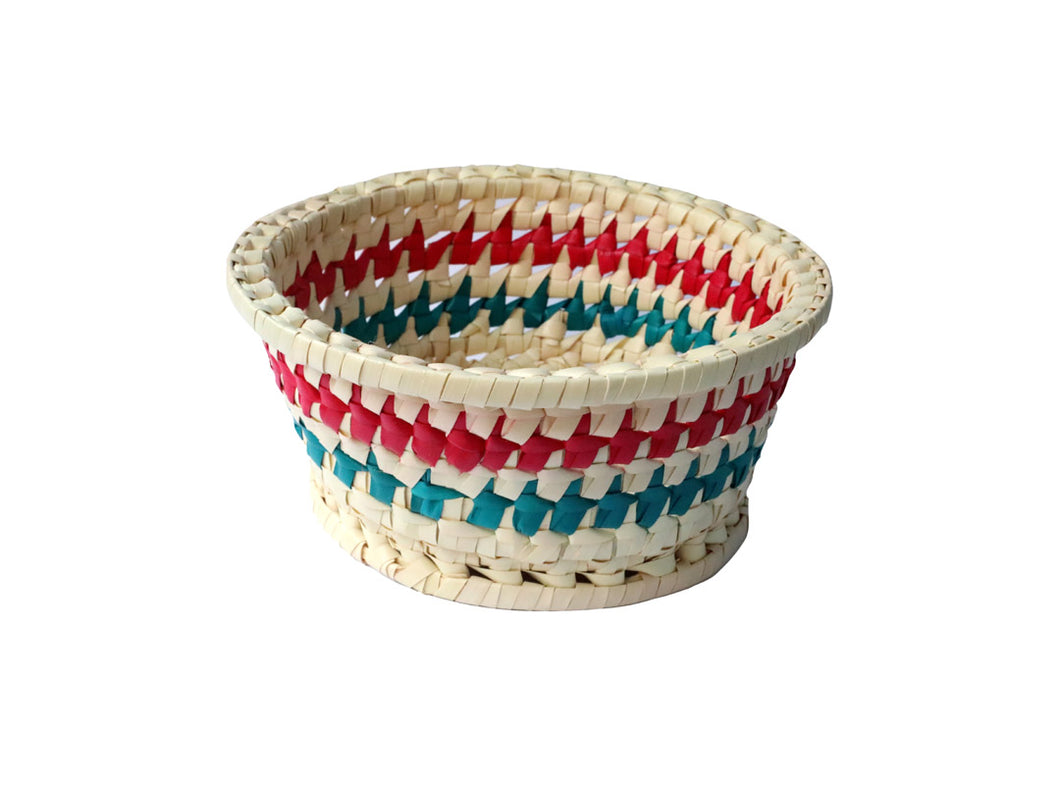 Palm Leaf Fruit Basket Small